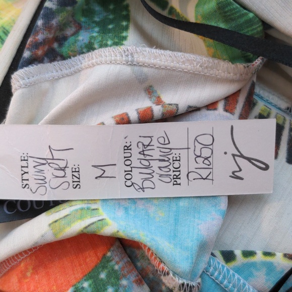 NWT Nina J Couture Vintage Y2K Bulgari Orange Size M Midi Flowy Skirt - Picture 7 of 7